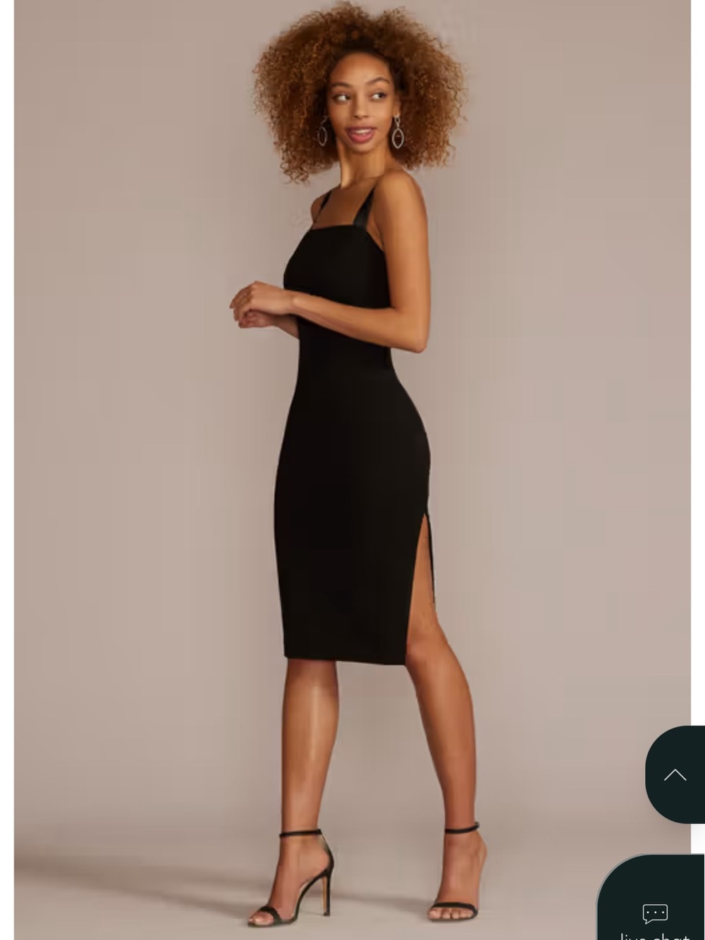 DB Studio Black Sleeveless Midi Sheath Dress